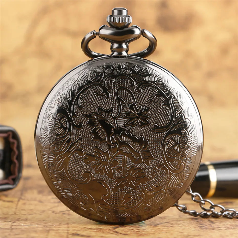 Vintage Bronze Steampunk Skull Quartz Pocket Watch Quartz Movement Necklace Gift Pendant Clock for Mlae Kids Relogio Saati