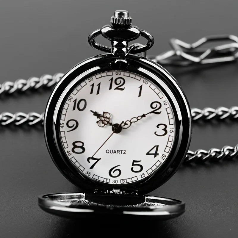 To My Love Quartz Pocket Watch Vintage Fashion Necklace Chain Watch, Valentine's Day Wedding Anniversary Gifts For Women Men