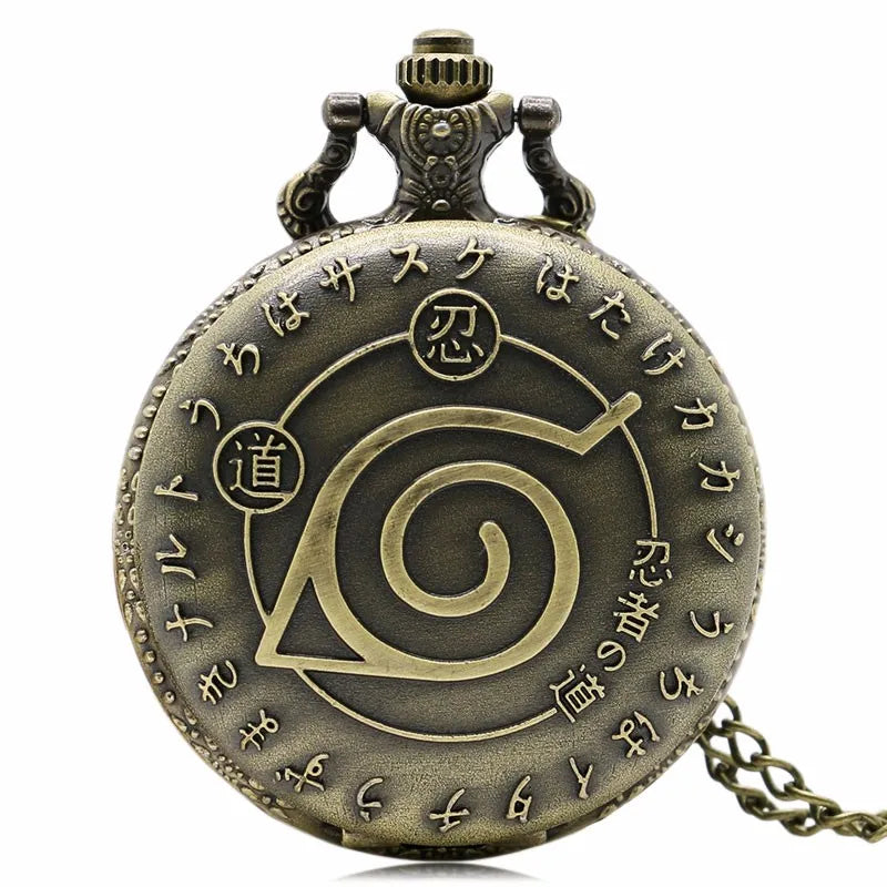 New Vintage Bronze Cartoon Pattern Quartz Pocket Watches Men Kids Fans Souvenir Students Gifts Necklace Chain Relogio Saati