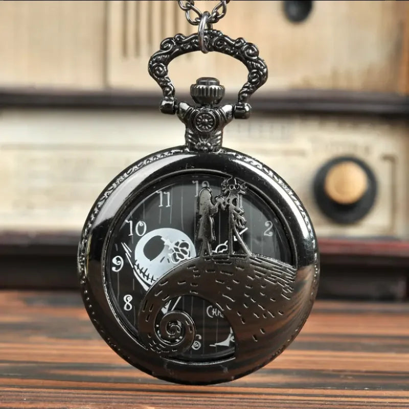 Christmas Theme Design Quartz Pocket Watch Vintage Necklace Gifts Fashion New Men Women Exquisite Lovers Watches Relogios