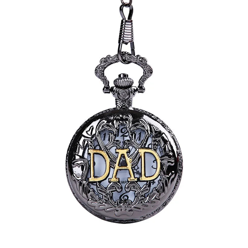 Hollow Pocket Watch Mens DAD Male Copper Gold Watch With Chain Hombre Saati Masculino Relogio Father's Best Gift Retro Clock