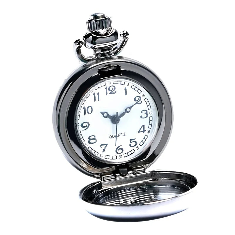 Retro Marilyn Monroe Enamel Small Silver Quartz Pocket Watch with Necklace Chain Leisure Pendant Gift for Mom Clock