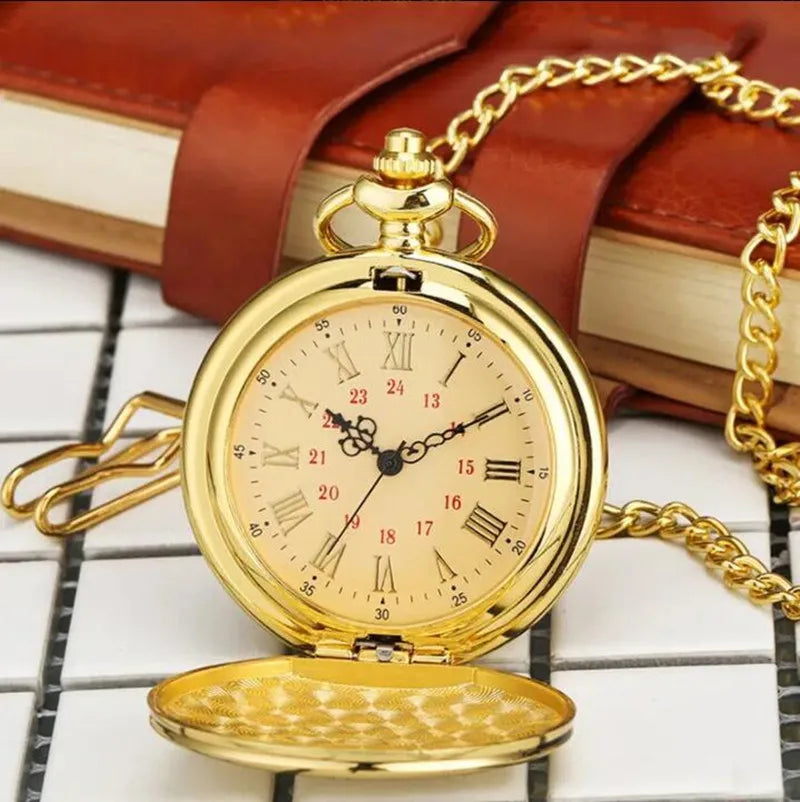 Vintage Unique TO MY SON Quartz Pocket Watch with Necklace Chain Cool Pendant Clock Best Gift for Male Child Watches