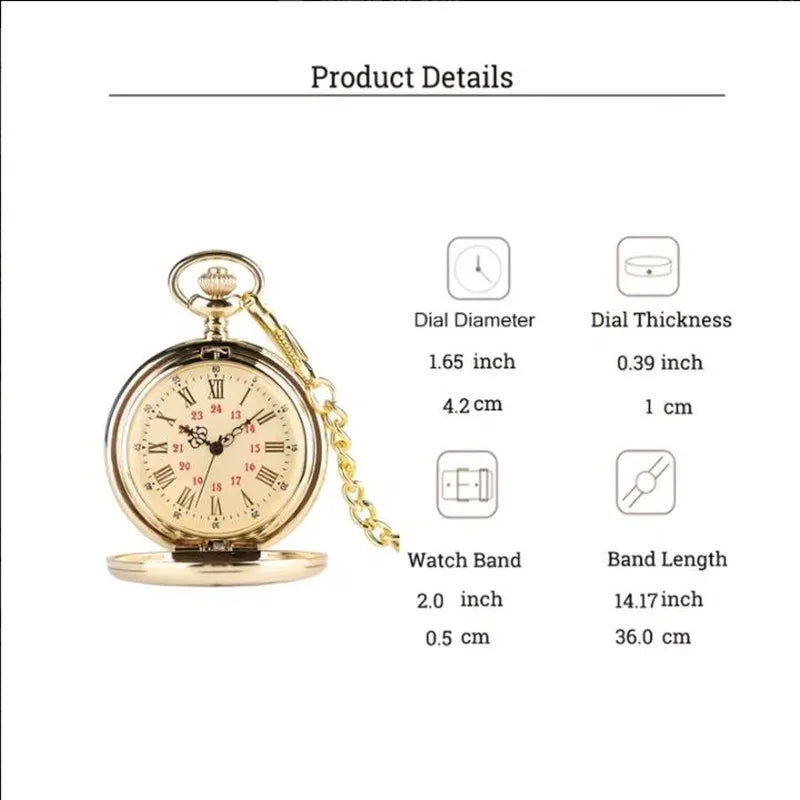 Vintage Unique TO MY SON Quartz Pocket Watch with Necklace Chain Cool Pendant Clock Best Gift for Male Child Watches