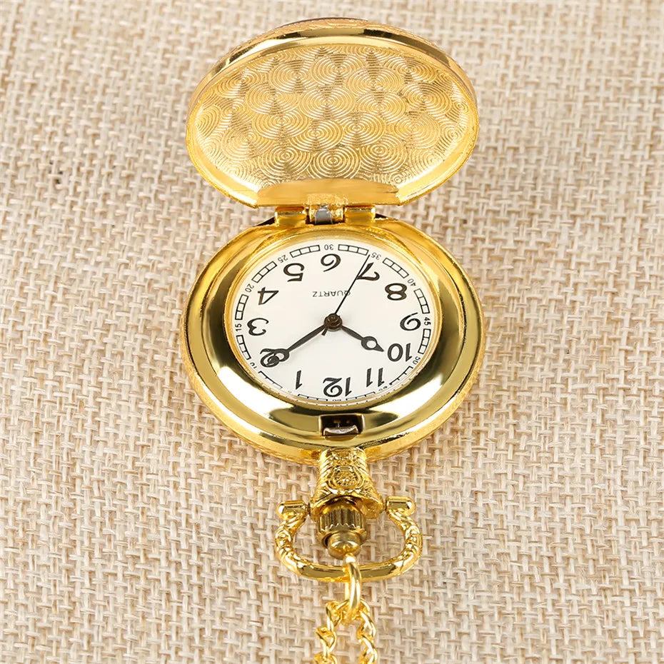 Exquisite Vintage Eye Design Quartz Pocket Watch With Necklaces Pendant Clock Gift For Mlae Kids Relogio Saati With Necklace
