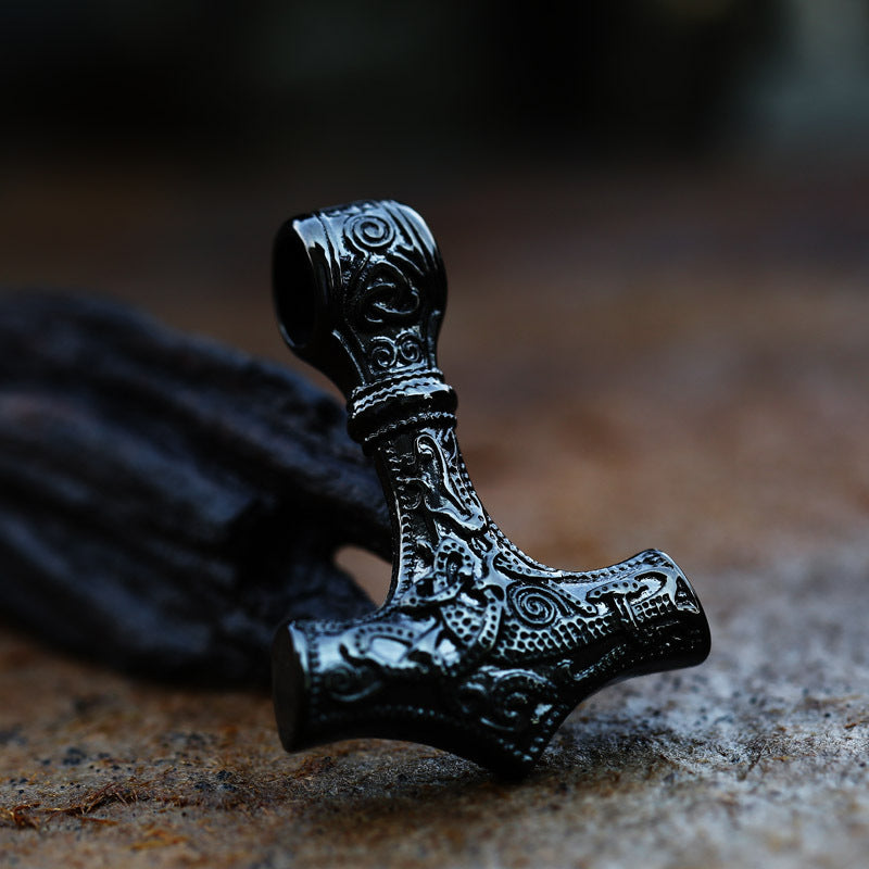 Beier Nordic Viking Celtic Knot Stainless Steel Pendant Vintage Titanium Steel Anchor Necklace