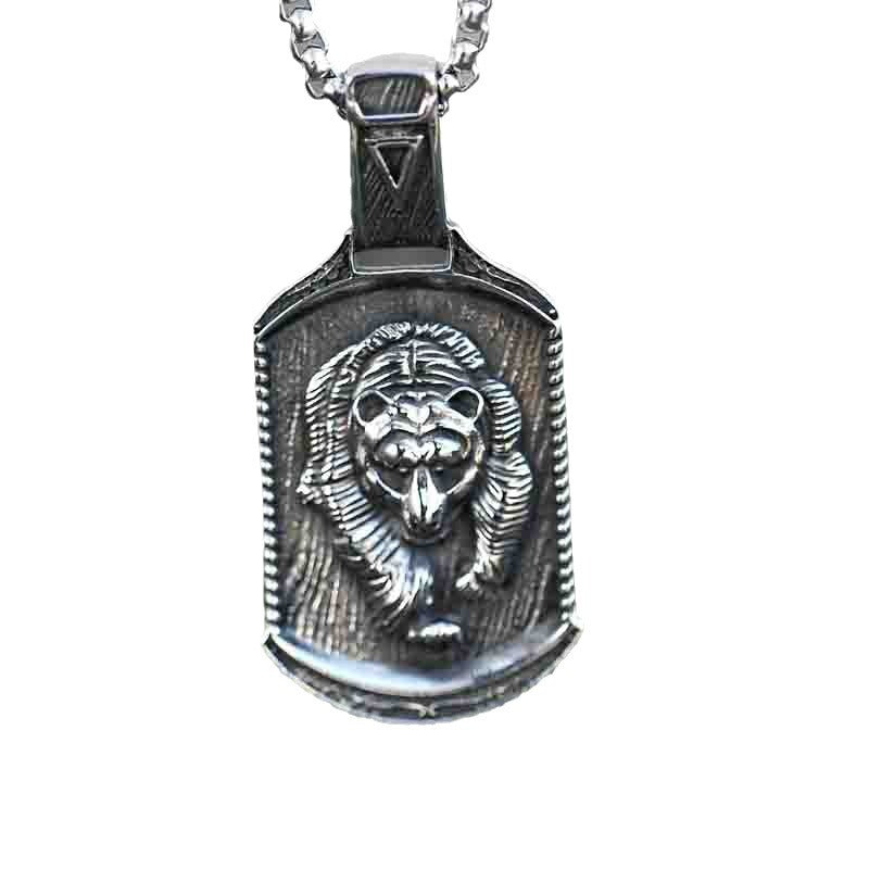 Stainless Steel Domineering Necklace Pendant Wholesale Viking Bear Titanium Steel Pendant Jewelry