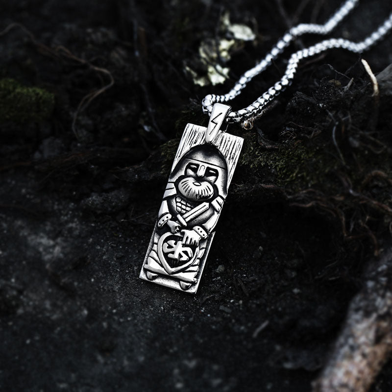 Viking Jewelry, Father of Greek Gods, Odin Stainless Steel Pendant, Retro Men's Titanium Steel Pendant