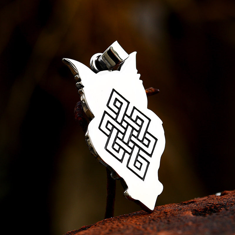 New Viking Celtic Knot Owl Pendant Wholesale Stainless Steel Casting Retro Item Jewelry