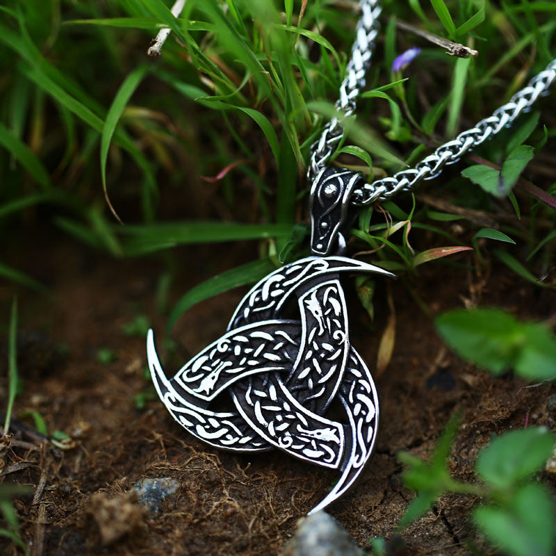 New Viking Totem Celtic Knot Stainless Steel Pendant Jewelry Titanium Steel Men's Pendant