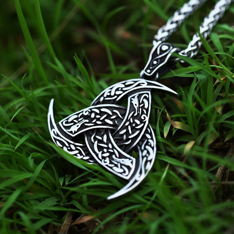 New Viking Totem Celtic Knot Stainless Steel Pendant Jewelry Titanium Steel Men's Pendant