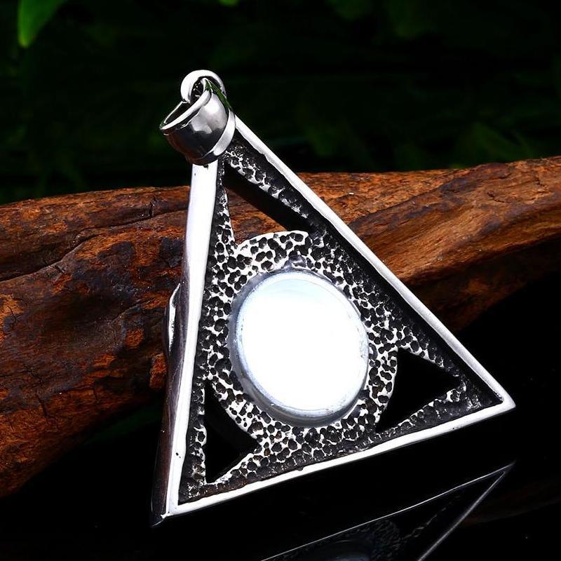 Stainless Steel Devil's Eye Evil Hand Pendant Punk Dominance Titanium Steel Pendant