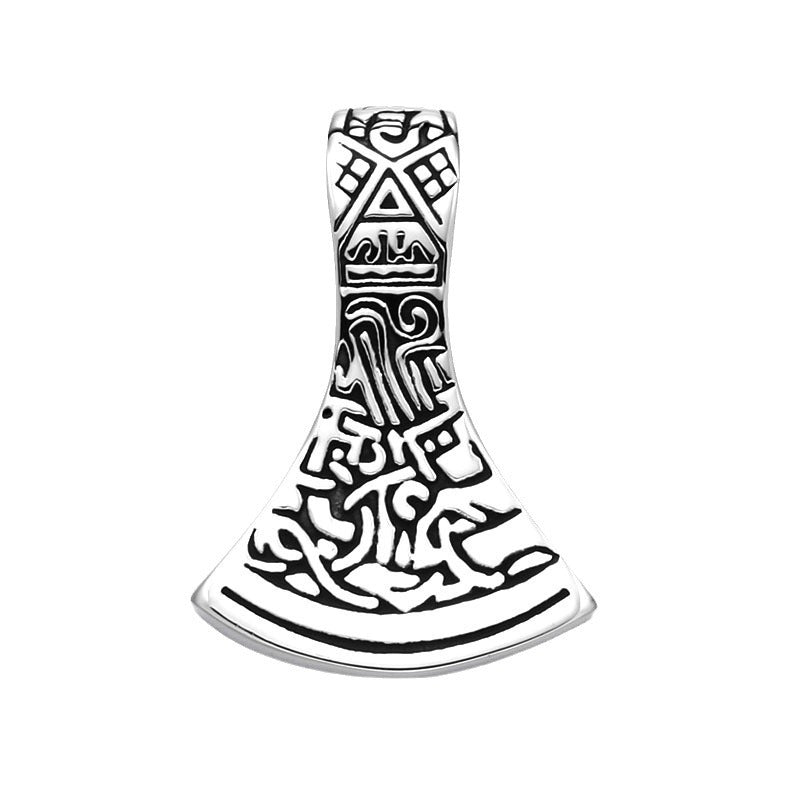 Swedish Norwegian Viking Celtic Knot Stainless Steel Pendant Retro Men's Titanium Steel Axe Pendant
