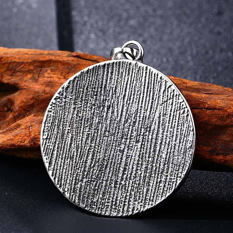 Pirate Viking Titanium Steel Pendant Bear Palm Print Luen Letter Stainless Steel Pendant