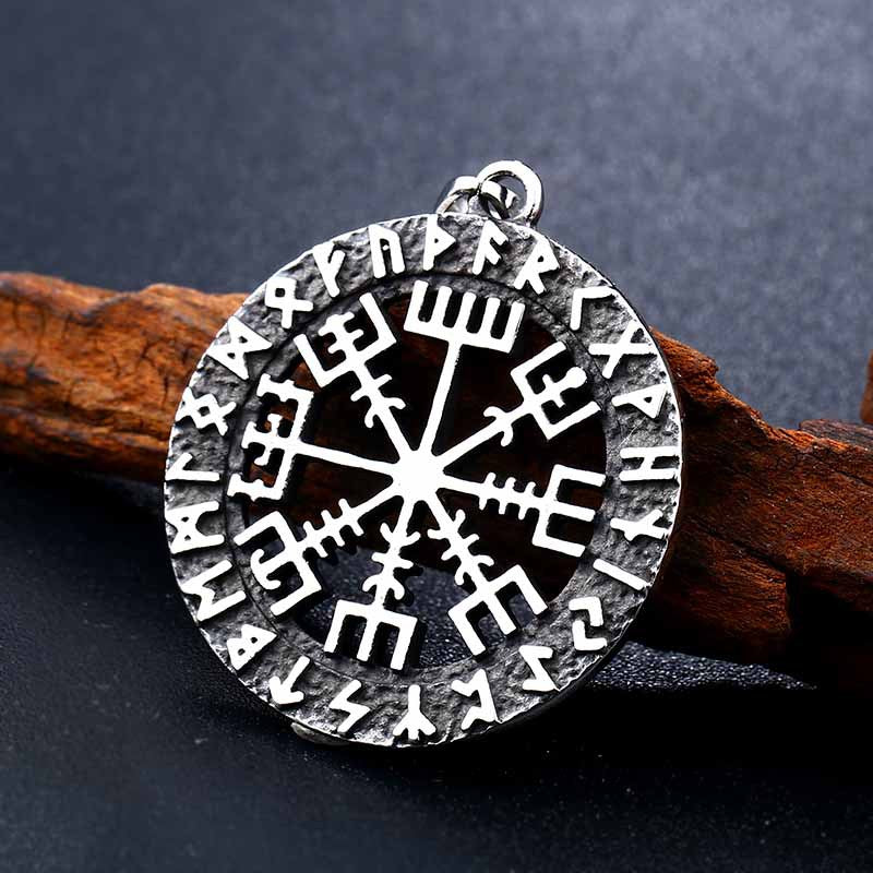Father of Mythical Gods Odin Luen Letter Pendant Stainless Steel Viking Pendant