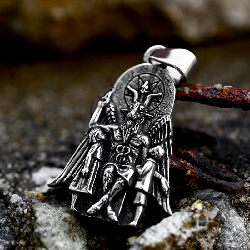 Stainless Steel Necklace Pendant, Viking Rune Titanium Steel Pendant