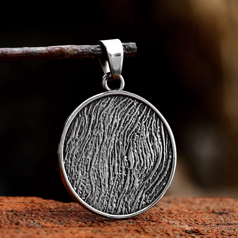 New Stainless Steel Vintage Necklace Adorned with Viking Tree of Life Titanium Pendant