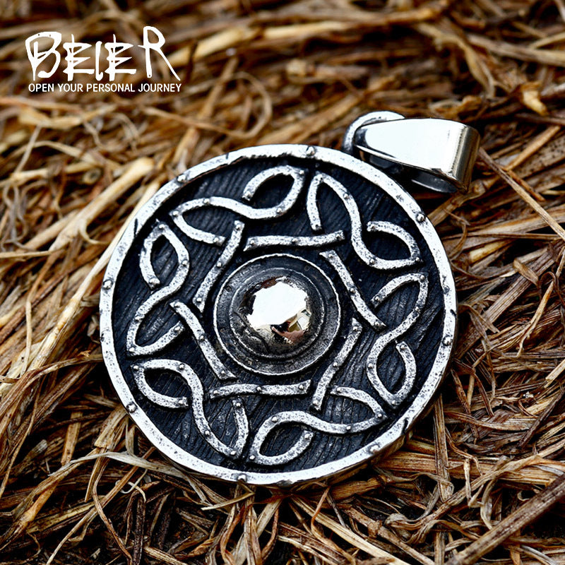 Vintage Viking Celtic Titanium Steel Necklace Accessories Fashionable and Simple Stainless Steel Pendant