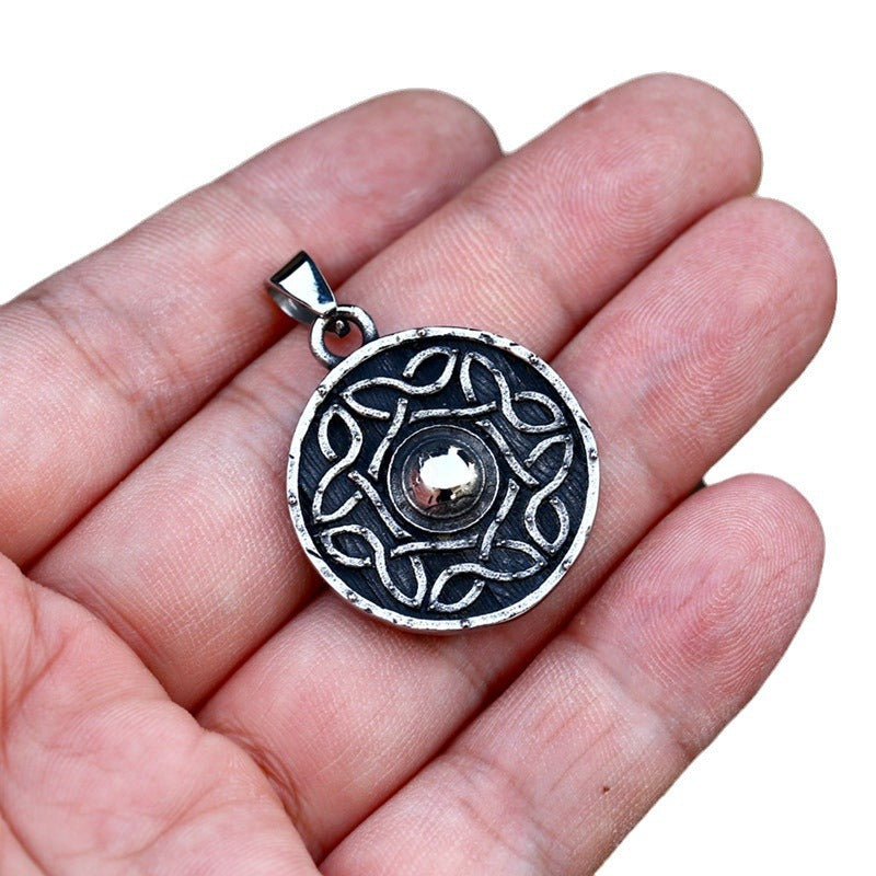 Vintage Viking Celtic Titanium Steel Necklace Accessories Fashionable and Simple Stainless Steel Pendant