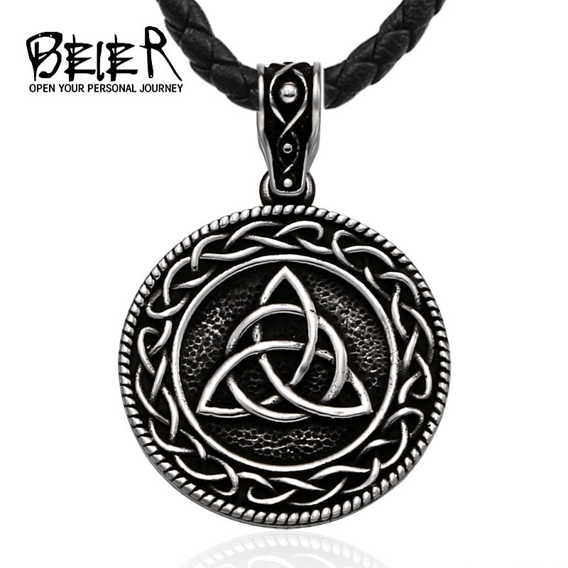 Viking Celtic Knot Stainless Steel Pendant Vintage Vintage Vintage Titanium Steel Men's Pendant