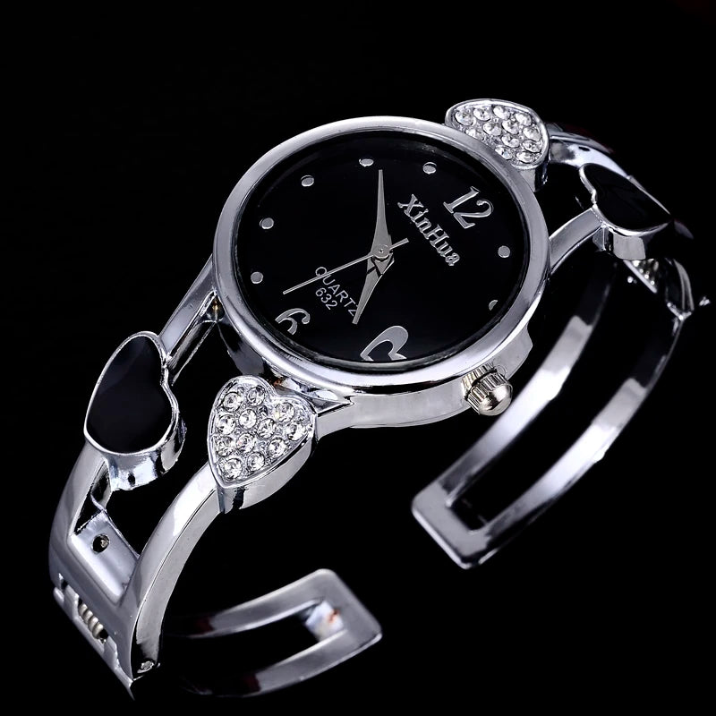 Classic Silver Women Bracelet Watch Quartz Fashion Bangle Wristwatch Stainless Steel Brand Casual Clock Female Ladies Relojes