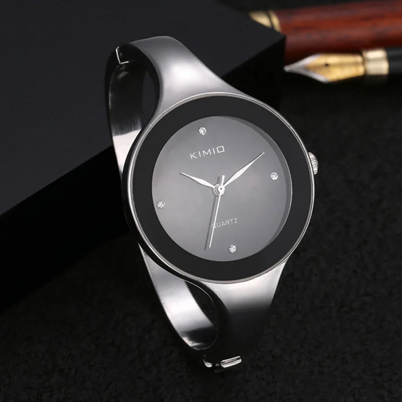 Classic Women Bracelet Watches Fashion Feminino Relogio Wristwatches Stainless Steel Ladies Luxury Crystal Clock Reloj Mujer