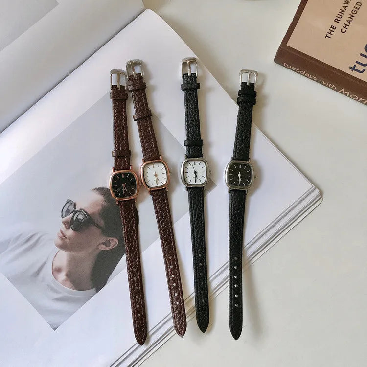 Minimalist Fashion Women Watches Quartz Leather Strap New Ladies Clock Wrist Watch Relogio Feminino Saati Simple Mujer Elegant