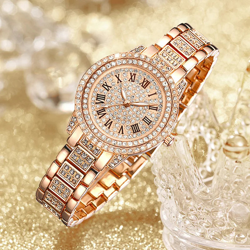 Women's Wristwatch Luxury Crystal Exquisite Women Quartz Watch Relogio Feminino Casual Ladies Watches Clock Montre Femme