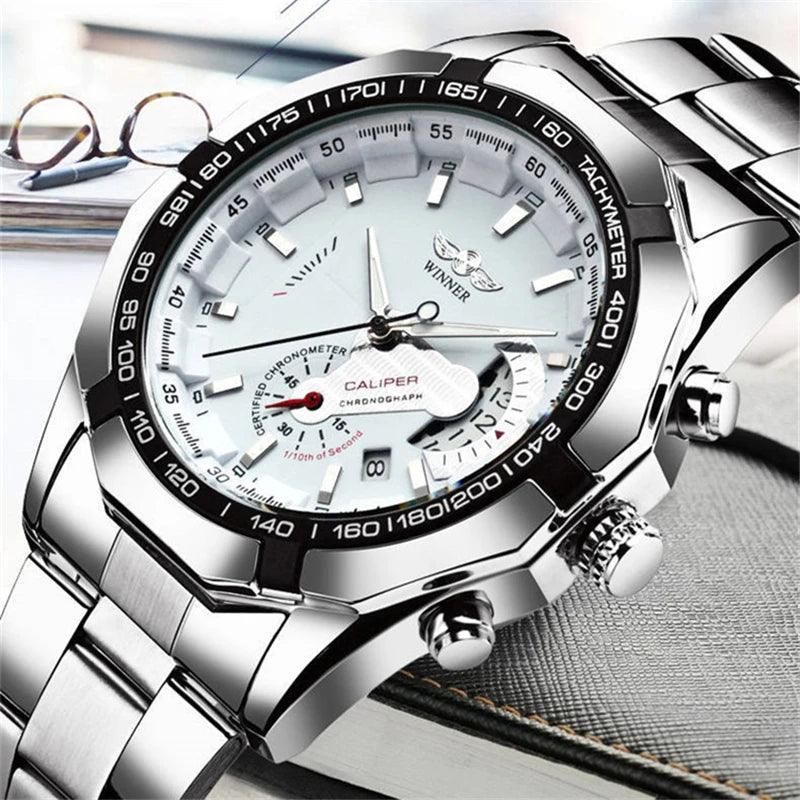 Men Watches Stainless Steel Band reloj hombre Fashion Luxury Quartz Wristwatch Waterproof Luminous Male Clock relogio masculino