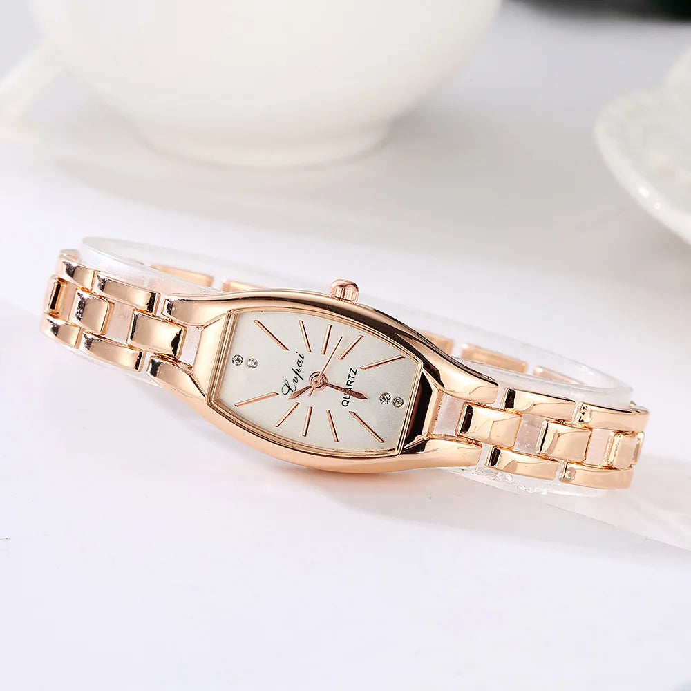 Brand Women Watches Fashion Bracelet Watch Simple Rose Gold Luxury Watch Women Rhinestone Women's Watch Montre Zegarek Mujer