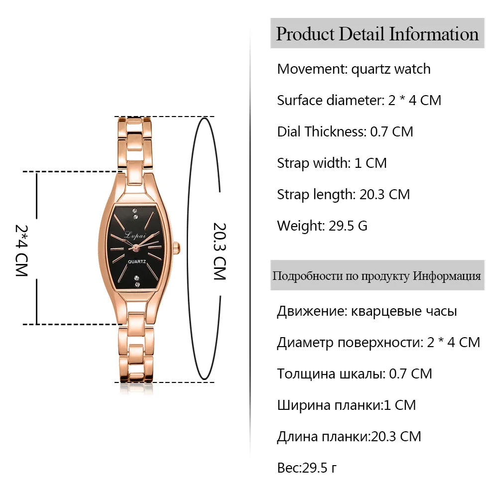 Brand Women Watches Fashion Bracelet Watch Simple Rose Gold Luxury Watch Women Rhinestone Women's Watch Montre Zegarek Mujer