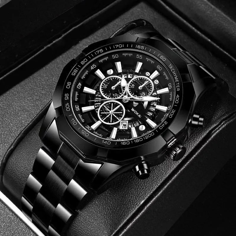 Fashion Business Calendar Sports Men's Quartz Watch Luxury Design Male Wristwatch Relogio Masculino