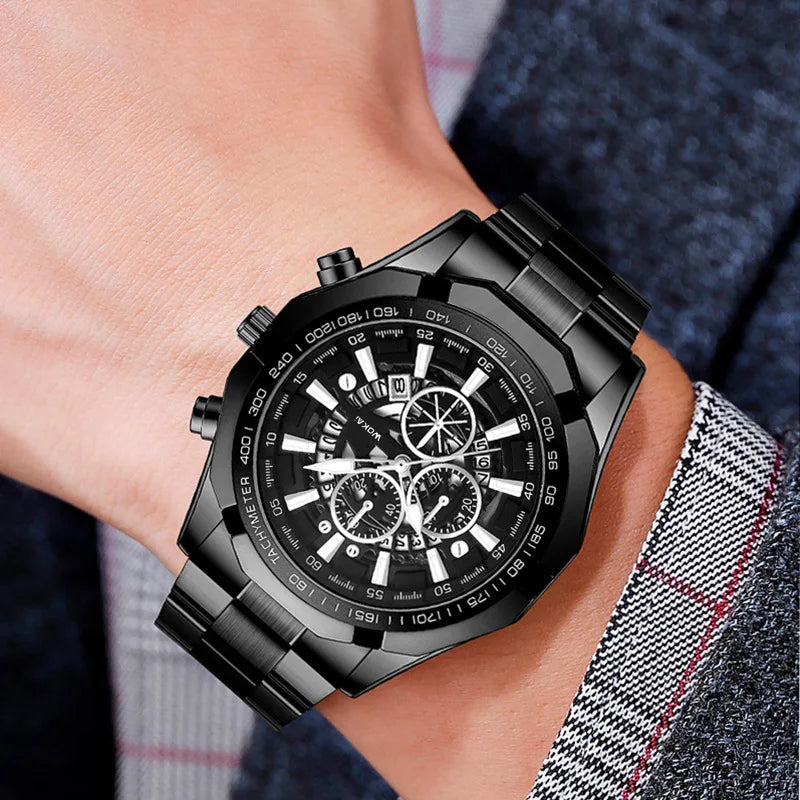Fashion Business Calendar Sports Men's Quartz Watch Luxury Design Male Wristwatch Relogio Masculino