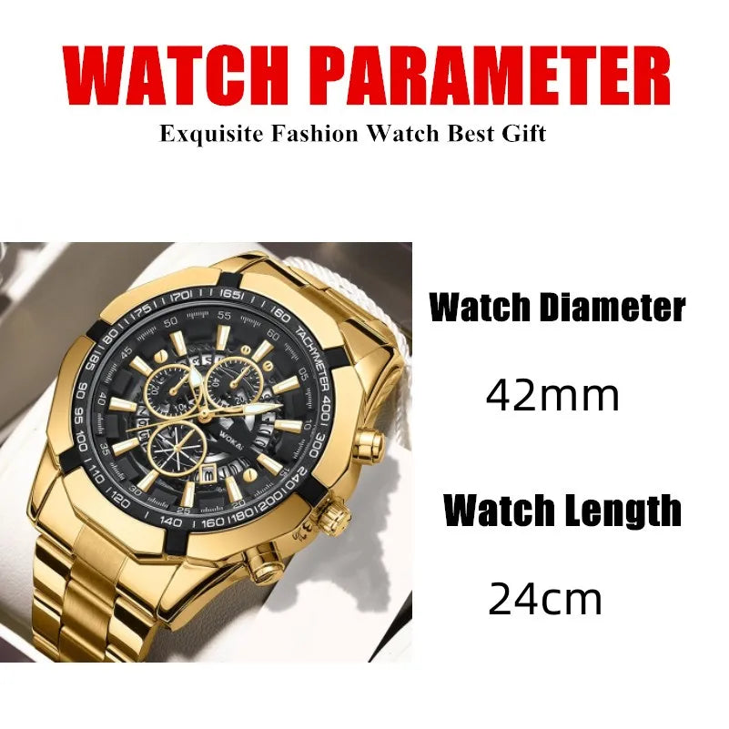 Fashion Business Calendar Sports Men's Quartz Watch Luxury Design Male Wristwatch Relogio Masculino