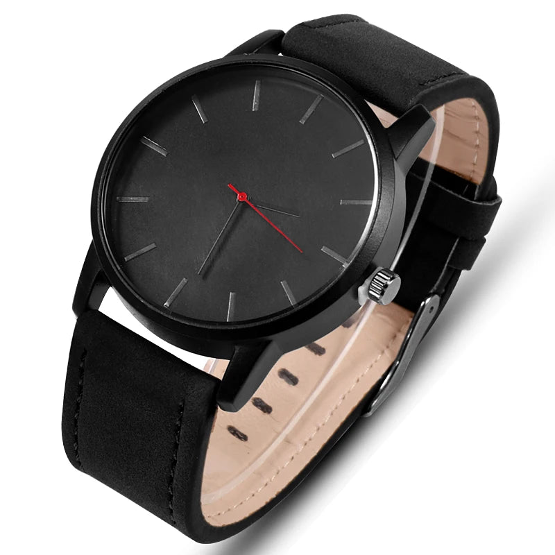 Simple Men's Sports Wristwatch Male Leather Strap Watches Minimalist Designer Quartz Clock Relogio Masculino Saati Reloj Hombre