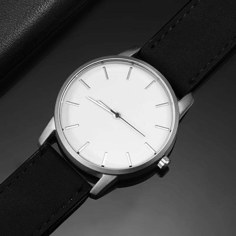 Simple Men's Sports Wristwatch Male Leather Strap Watches Minimalist Designer Quartz Clock Relogio Masculino Saati Reloj Hombre