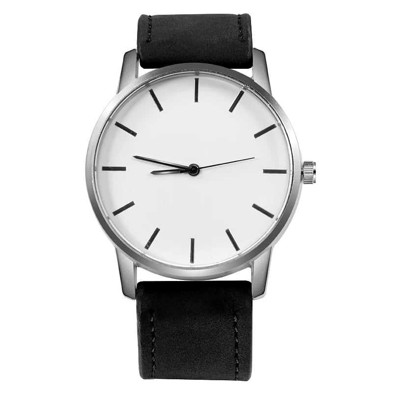 Simple Men's Sports Wristwatch Male Leather Strap Watches Minimalist Designer Quartz Clock Relogio Masculino Saati Reloj Hombre