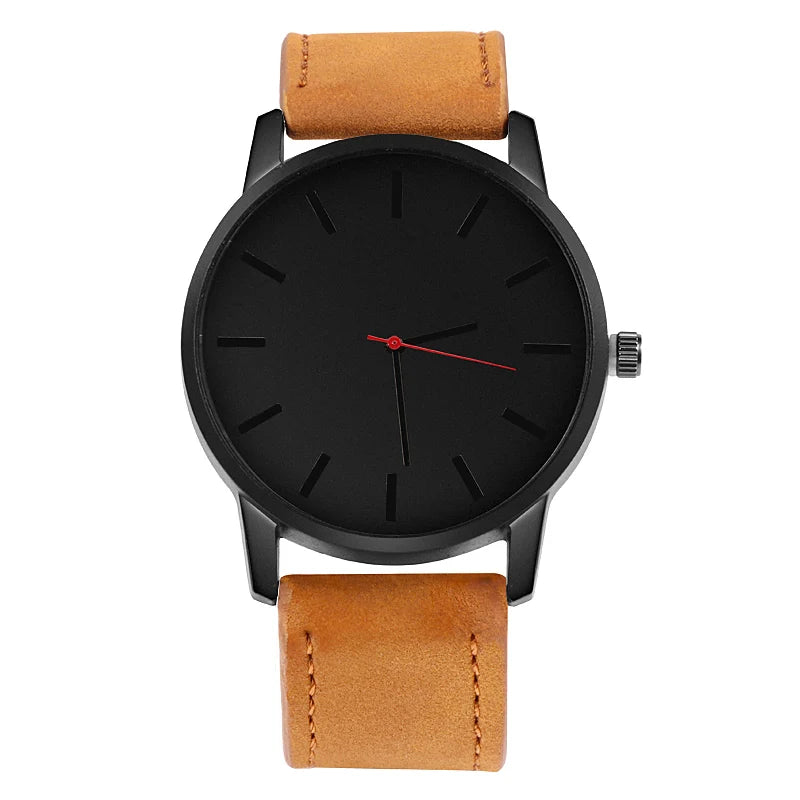 Simple Men's Sports Wristwatch Male Leather Strap Watches Minimalist Designer Quartz Clock Relogio Masculino Saati Reloj Hombre