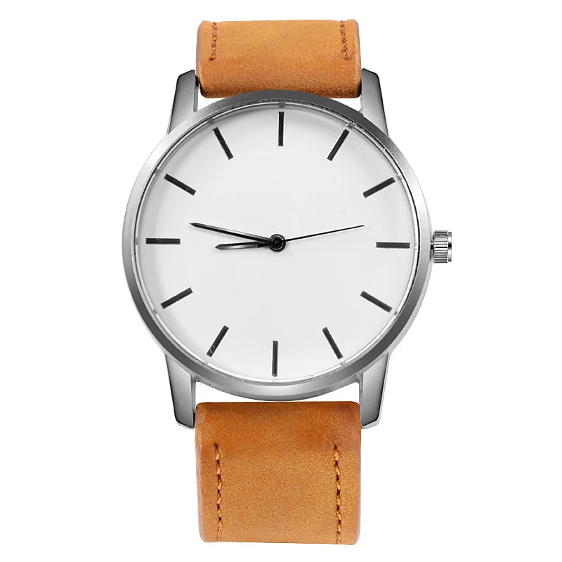 Simple Men's Sports Wristwatch Male Leather Strap Watches Minimalist Designer Quartz Clock Relogio Masculino Saati Reloj Hombre