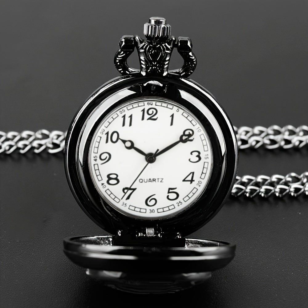Blue rose pocket watch