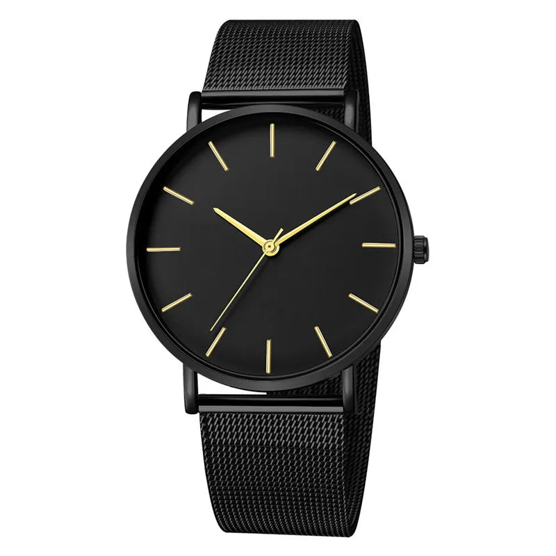Minimalist Fashion Casual Watch Women Steel Hour Reloj Mujer Quartz Wristwatch Simple Montre Femme Mesh Stainless Steel Bracelet