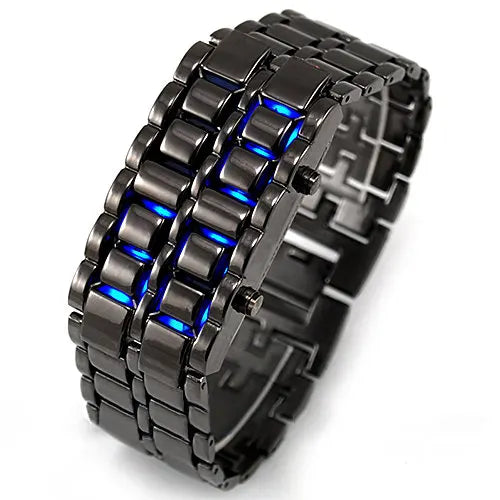 Lovers Watch Fashion Cool Led Metal Wristwatch Digital Stylish Relojes Rectangle Stainless Steel Mens Watches Kol Saati Clock