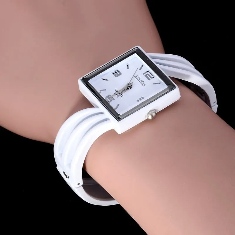 Women Bracelet Wristwatch Stainless Steel Ladies Female Watches Clock Bayan Saati Relogio Feminino White Color Relojes