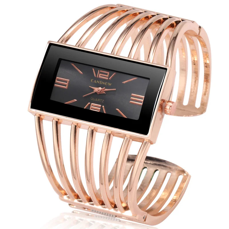 Women Unique Bracelet Wristwatch Luxury Ladies Bangle Clock Stainless Steel Goldren Relogio Feminino Saati Women's Gifts Watches
