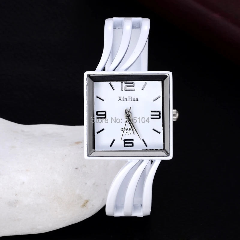 Women Bracelet Wristwatch Stainless Steel Ladies Female Watches Clock Bayan Saati Relogio Feminino White Color Relojes