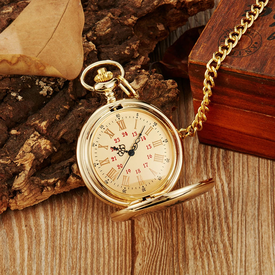Kids Gifts Vintage Unique TO MY SON Pocket Watch, Classic Exquisite with Wasist Chain Cool Clock Best Wishes for Children