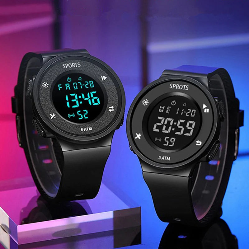 Simple Led Watches For Men Outdoor Sports Digital Elegant Quartz Alarm Male Wristwatch Fashion Trendy Electronic Watch Relogio