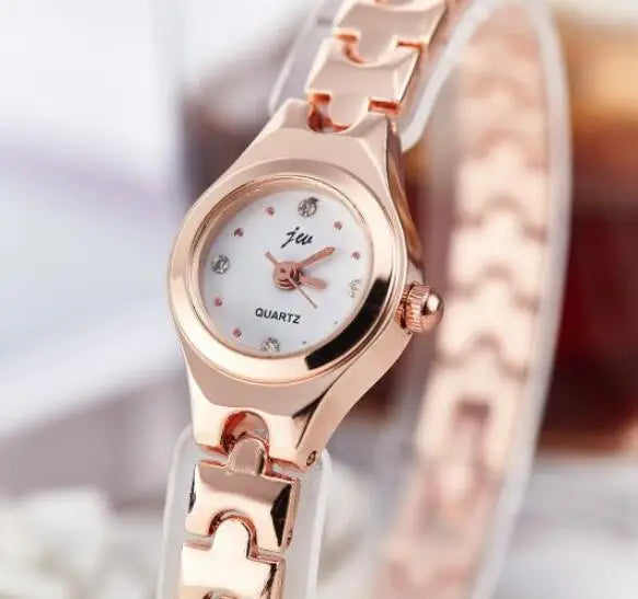 New Fashion Womens Watch New Rose Gold Silver Ladies Bracelet Watch Quartz Jw Dress Wristwatch Feminino Reloj Mujer Kol Saati