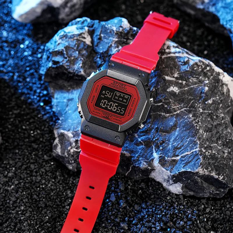 LED Student Watch Digital Children Fashion Sports Wristwatch Out door Clock Vibration Popular Watch Lovers boys girls Relojes