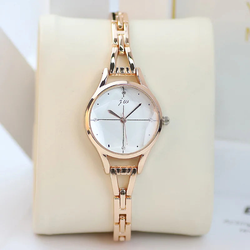 Bracelet Watch For Women Elegant Rose Gold Ladies Luxury Wristwatches Rhinestone Simple Fashion Female Quartz relogio feminino